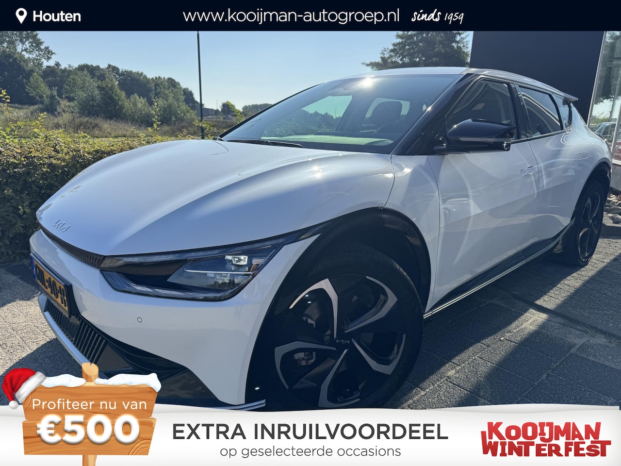 Kia EV6 - Edition Advanced 77.4 kWh , Parelmoerwit, Elektrische Voorstoelen , Verwarming Voorstelen - AutoWereld.nl