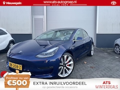 Tesla Model 3 - Performance AWD 75 kWh | Performance | Panoramadak | Wit leer | Meest luxe uitvoering | Al