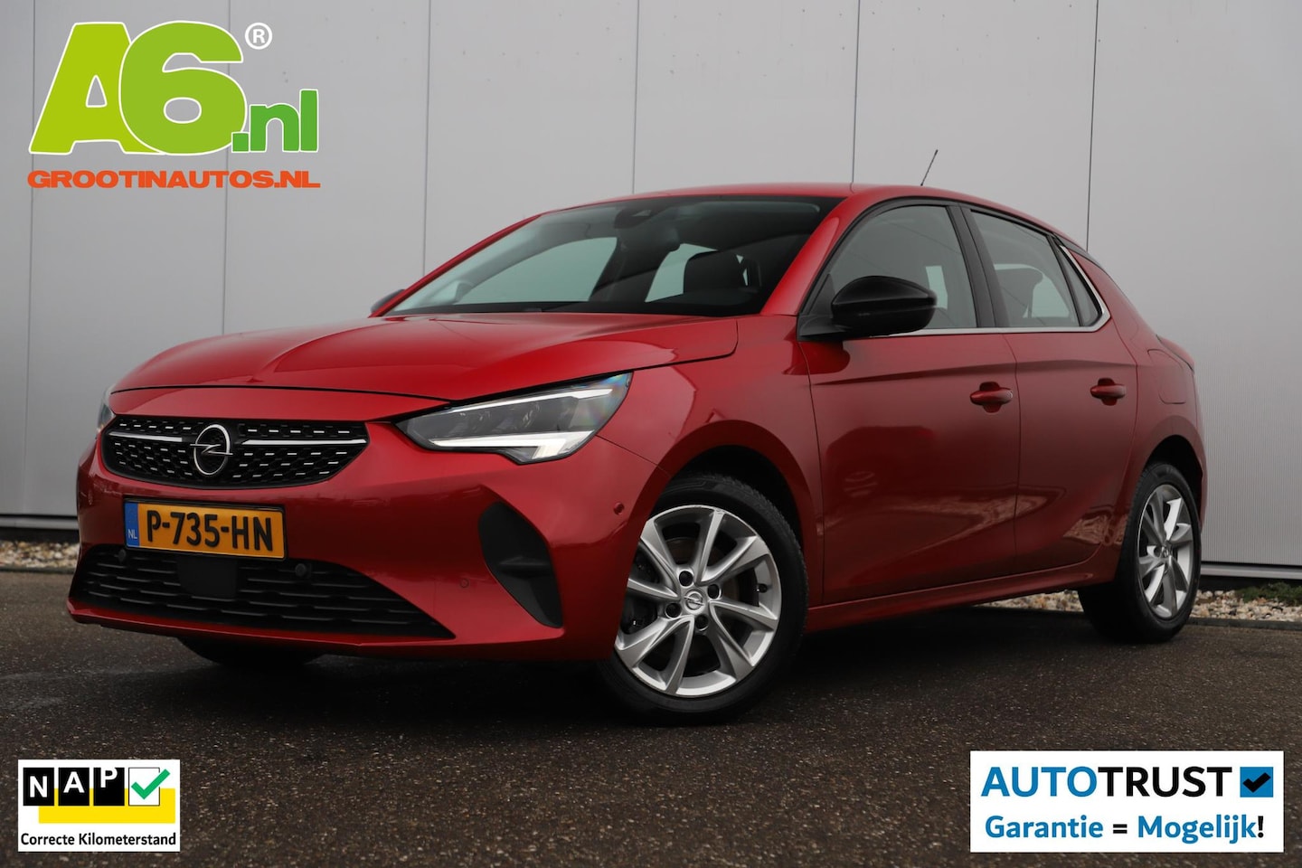 Opel Corsa - 1.2 Elegance 102PK Lesauto Dubbele Bediening Half Leder 16 inch LMV Keyless Virtual Cockpi - AutoWereld.nl