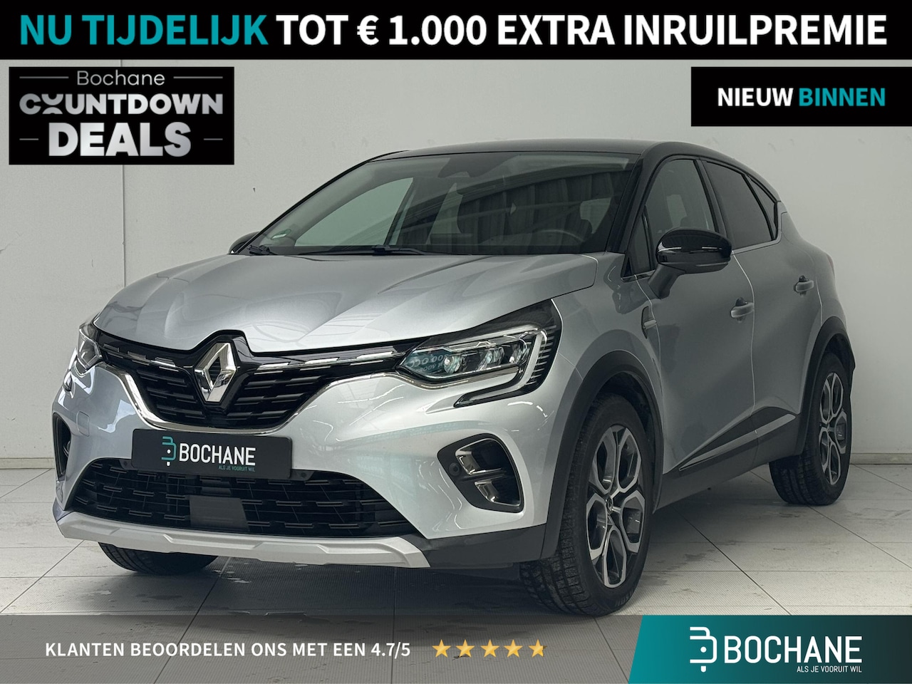 Renault Captur - 1.0 TCe 90 Intens | Navigatie | Camera | Cruise control | Lichtmetalen velgen 18” | - AutoWereld.nl