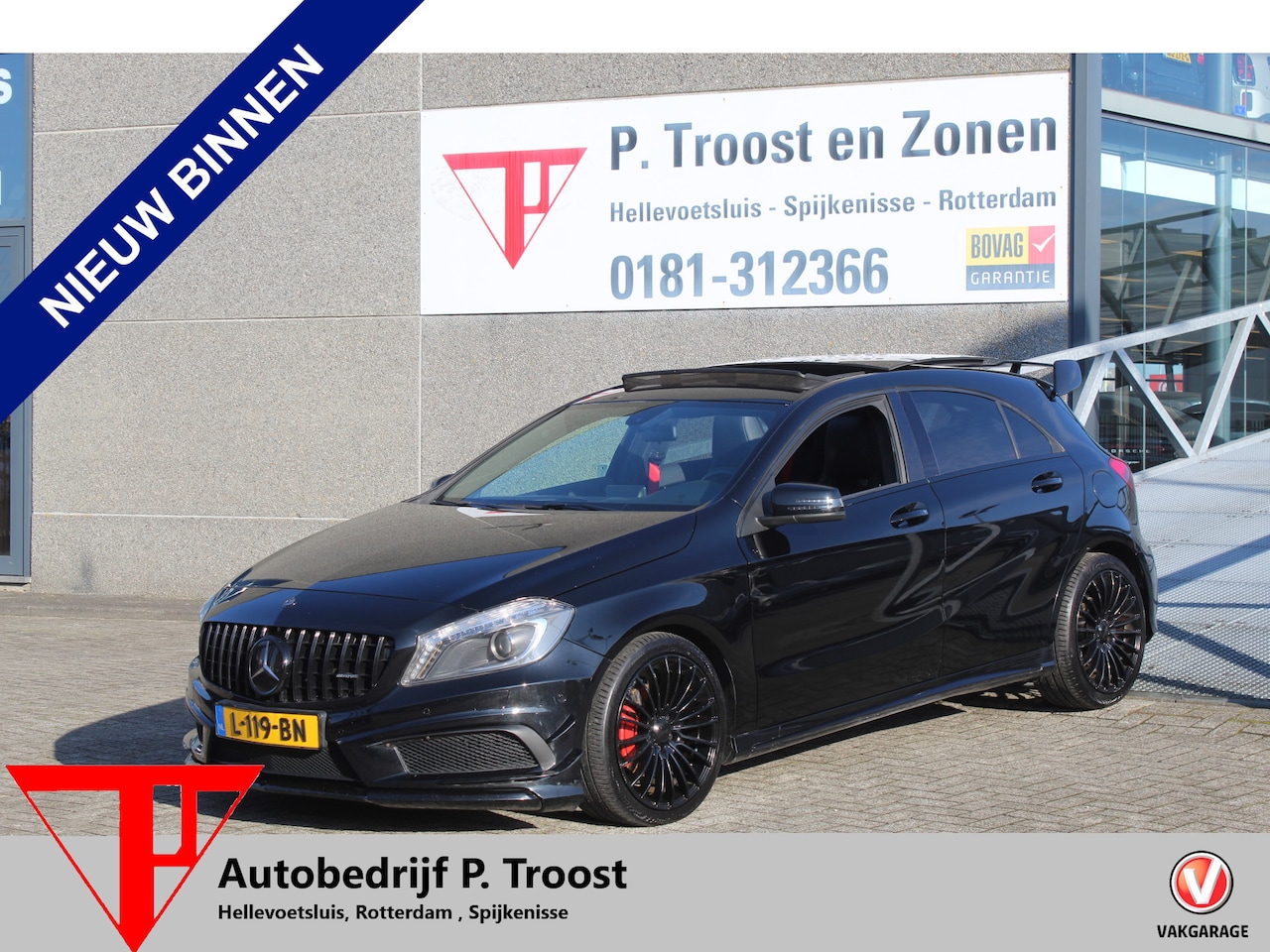 Mercedes-Benz A-klasse - 200 FULL AMG PAKKET/PANO-SCHUIF/BLUETOOTH/LEDER-ALCANTARA/200PK - AutoWereld.nl