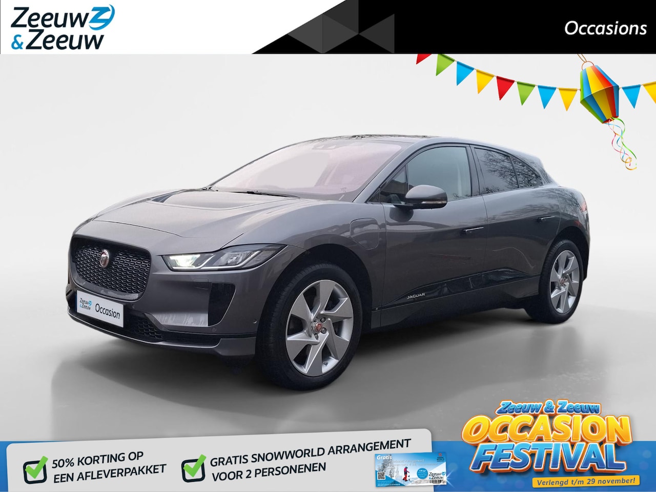 Jaguar I-PACE - EV400 S 90 kWh | PANO | LEDER | 12 MAANDEN BOVAG GARANTIE | - AutoWereld.nl