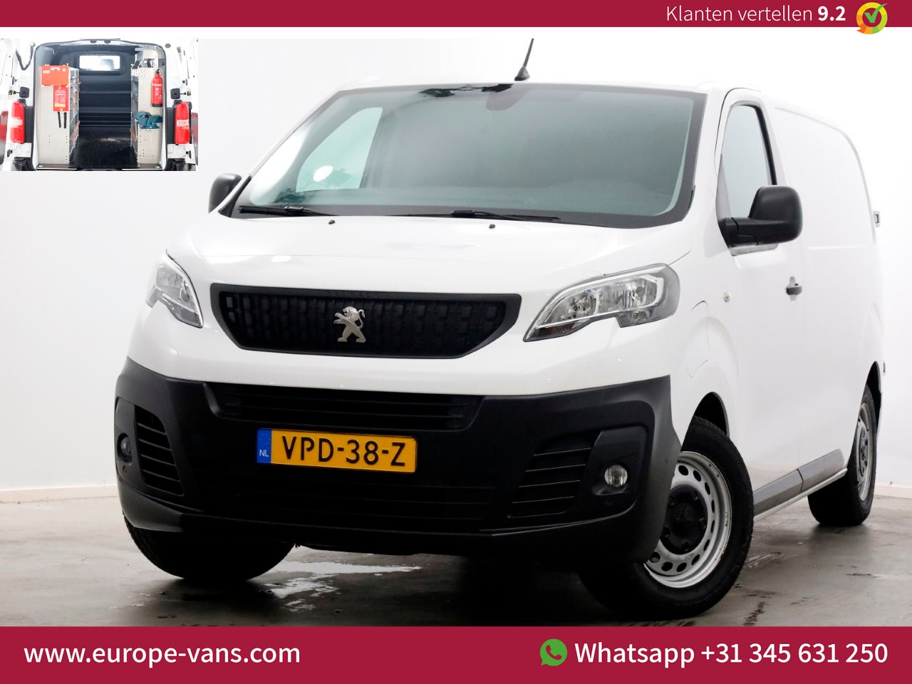 Peugeot e-Expert - Standard Premium 75 kWh 100% Elektrisch WLTP 318km SOH 89% Inrichting 03-2022 - AutoWereld.nl