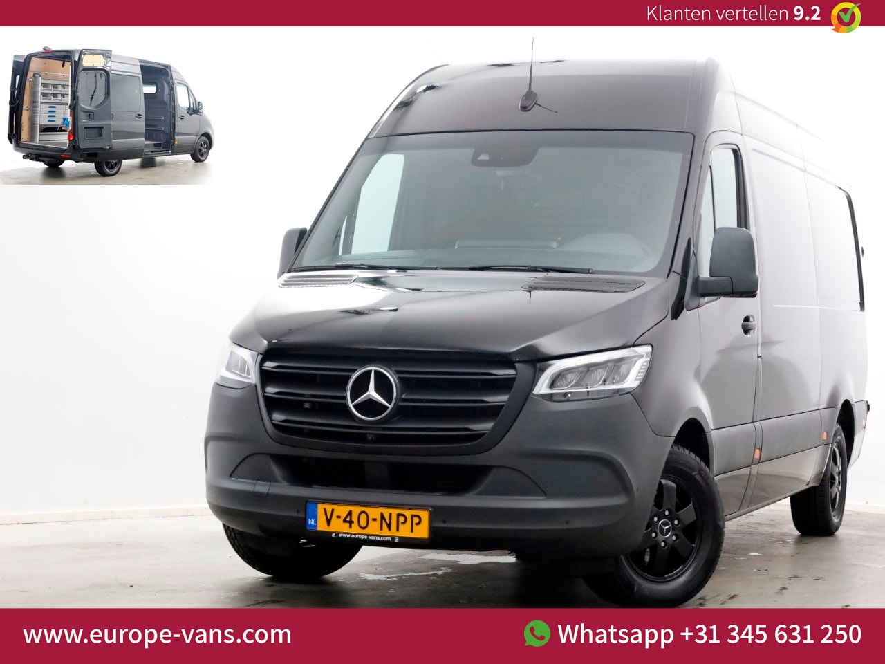 Mercedes-Benz Sprinter - 319 CDI 3.0 V6 190pk L2H2 7G Automaat LED/Inrichting/Trekhaak 3500kg 07-2019 - AutoWereld.nl
