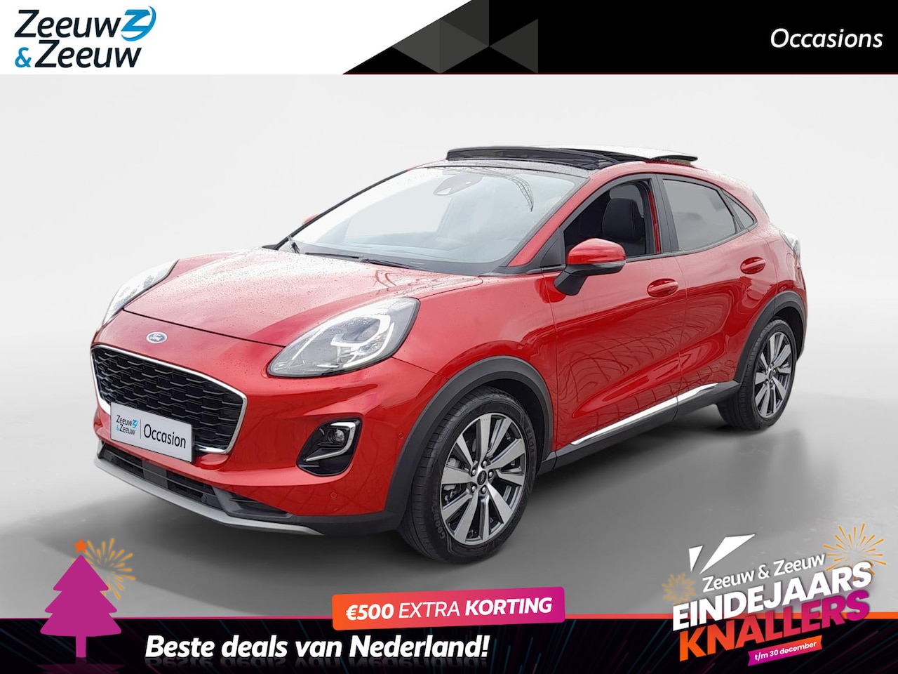 Ford Puma - 1.0 EcoBoost Hybrid Titanium X First Edition 1e Eigenaar | Trekhaak | Bovag garantie | NAP - AutoWereld.nl