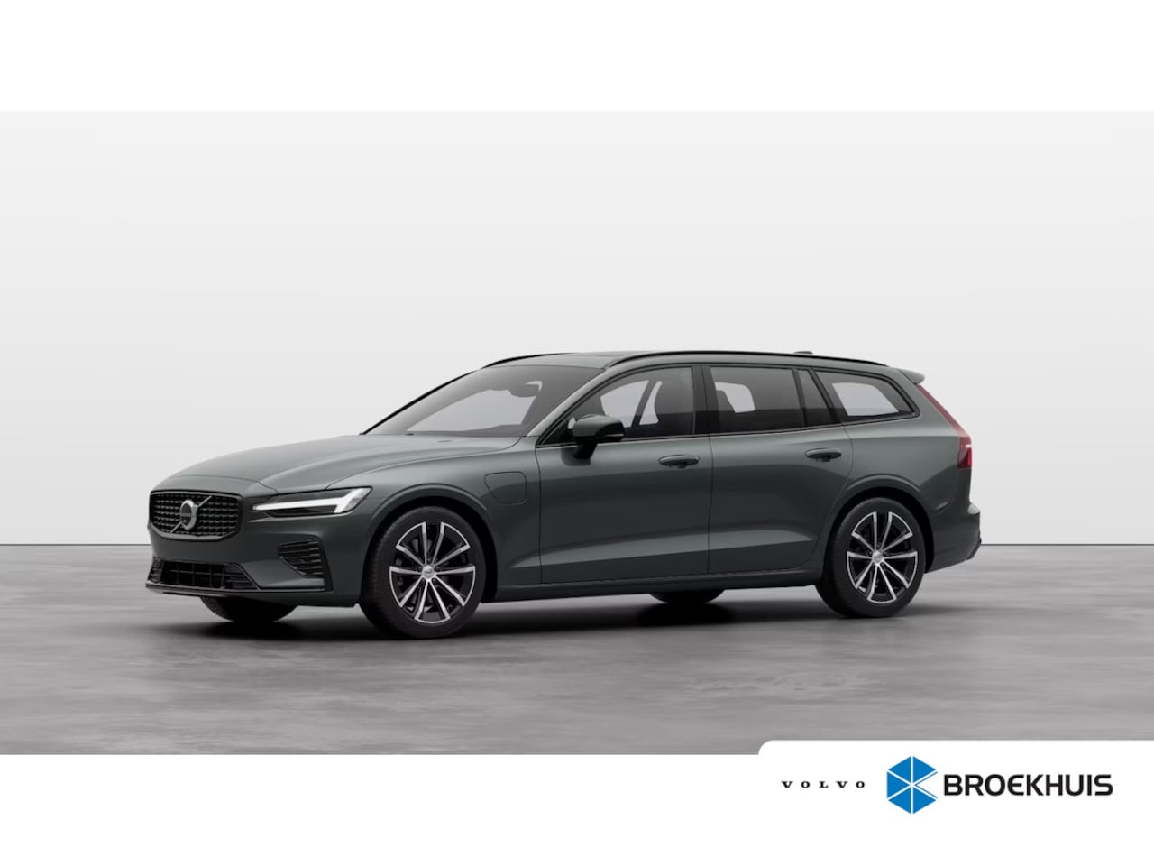 Volvo V60 - 2.0 T8 Plug-in hybrid AWD Ultra Dark Charcoal hemelbekleding | Gelamineerde zijruiten rond - AutoWereld.nl