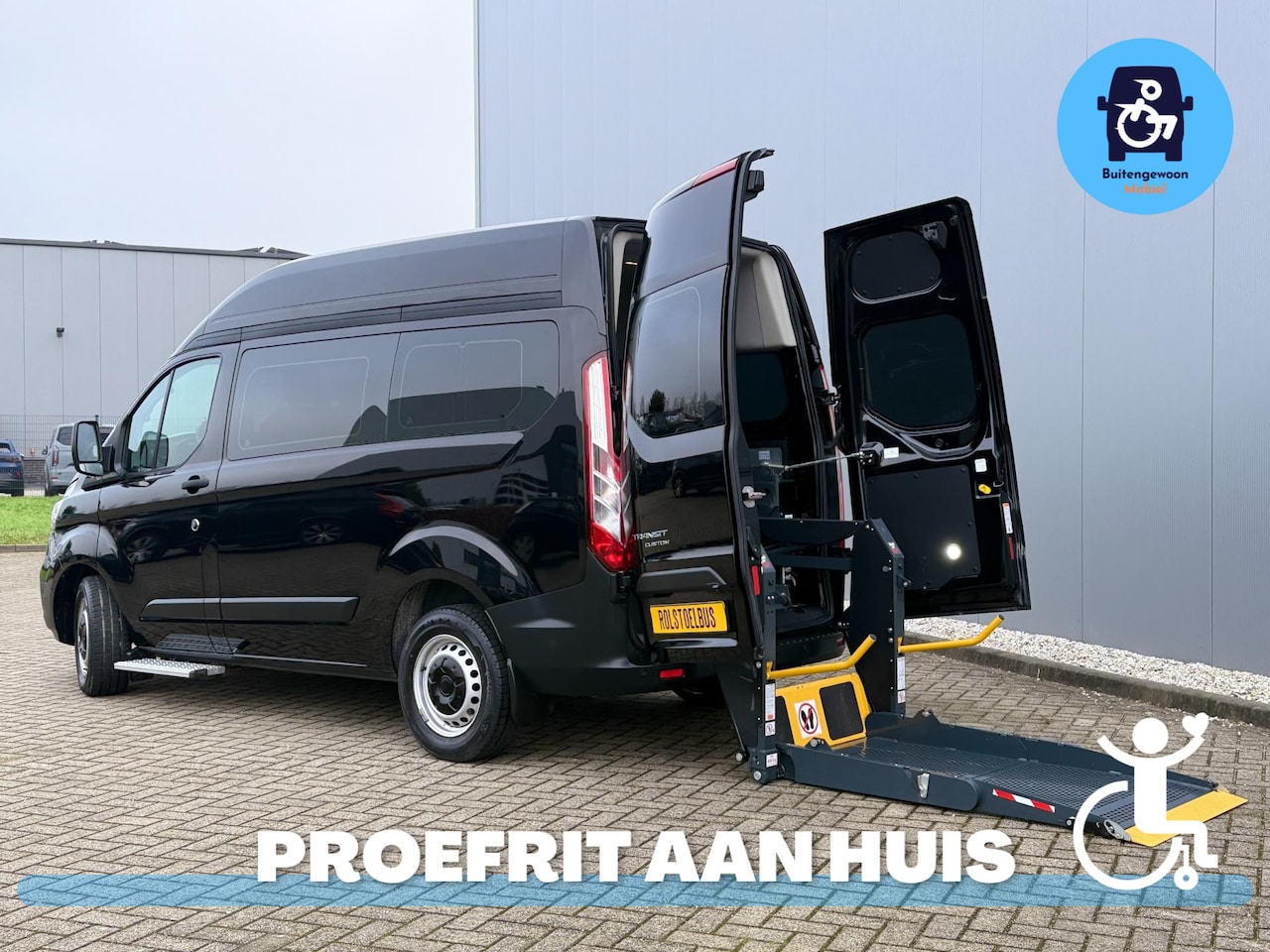 Ford Transit Custom - Zelfrijder 2020 Rolstoelbus Automaat (Airco) - AutoWereld.nl