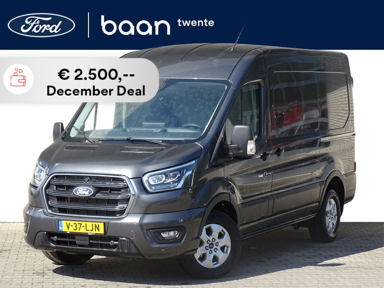 Ford Transit - L2H2 350 2.0 TDCI 165pk Limited | Trekhaak | Dubbele schuifdeur | Bijrijdersstoel | Stoel - AutoWereld.nl