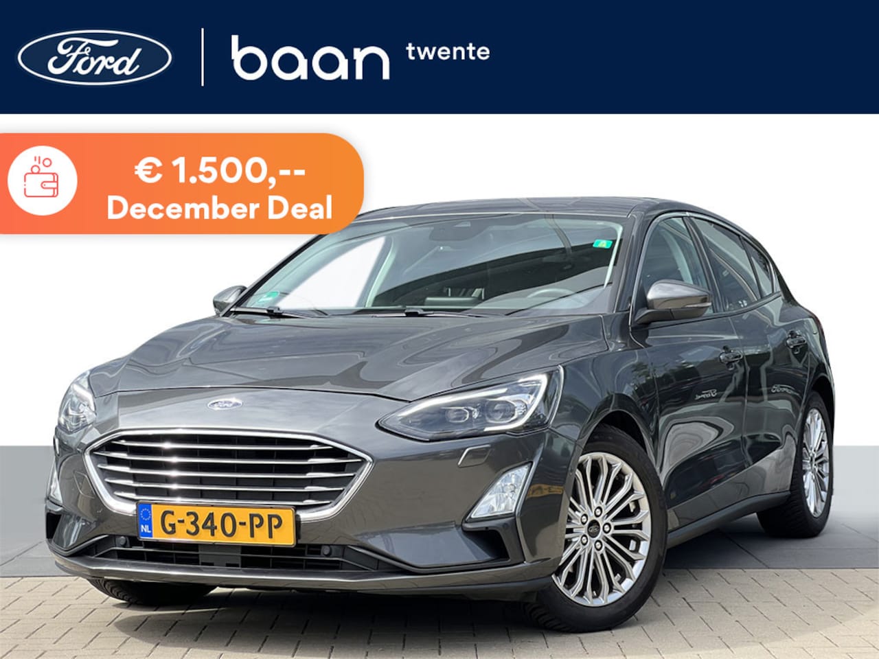 Ford Focus - 1.0 EcoBoost Titanium | Full LED | Adaptive Cruise | Camera | Winter Pack | Navigatie | Ap - AutoWereld.nl