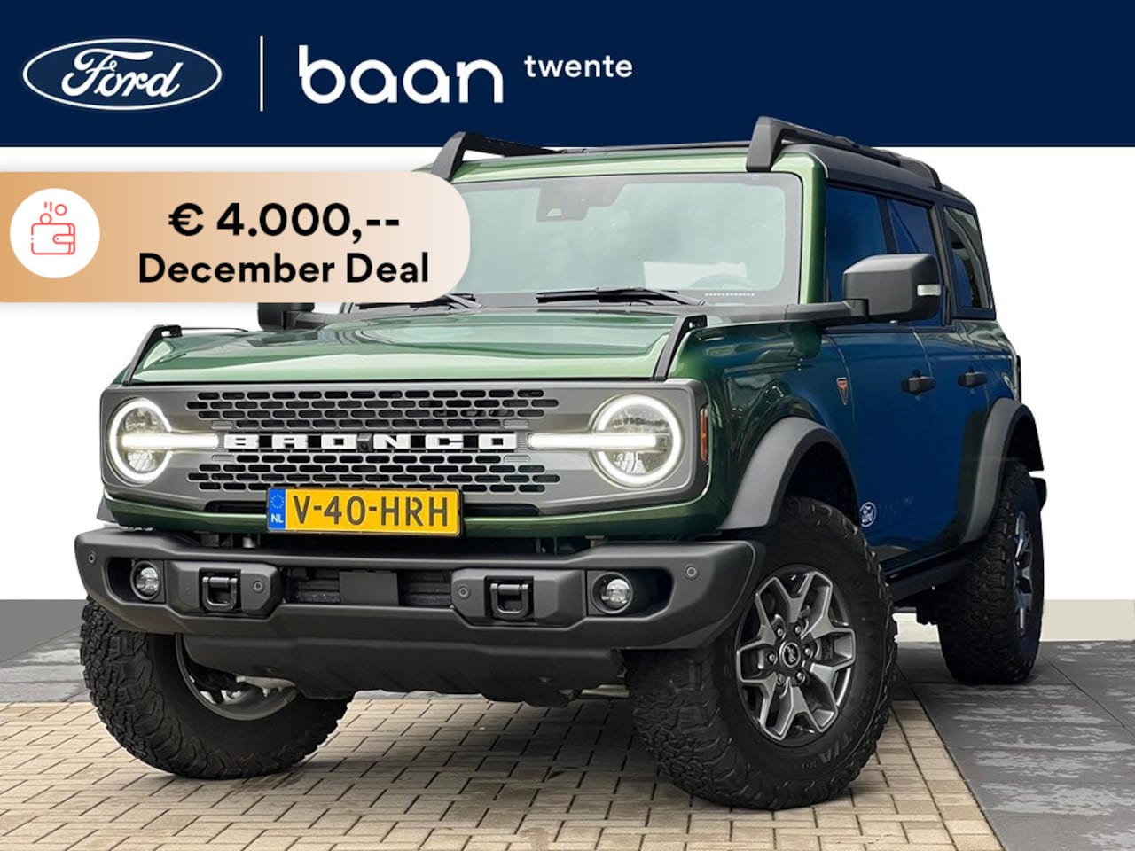 Ford Bronco - 2.7 V6 335 PK BADLANDS | Grijs kenteken | Tent | Full Option | - AutoWereld.nl