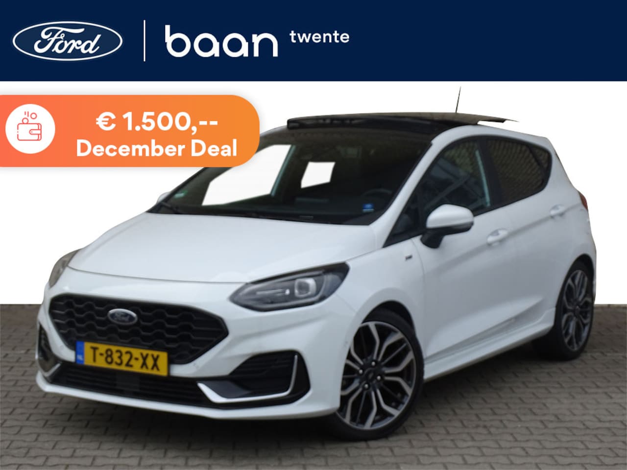 Ford Fiesta - 1.0 Turbo 155pk Mild Hybride ST-Line Vignale | Panorama dak | Adaptieve Led Koplampen | Fu - AutoWereld.nl