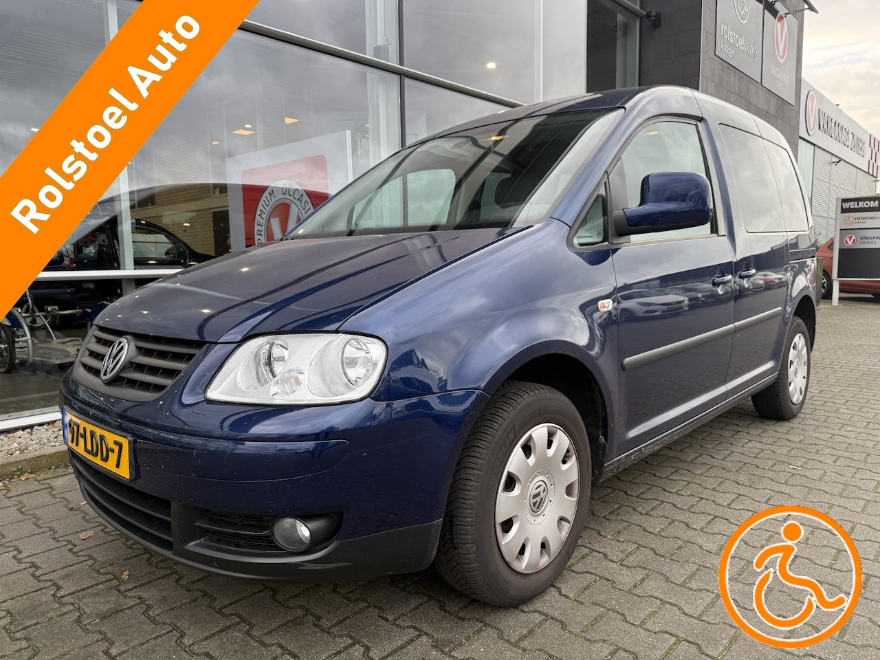 Volkswagen Caddy - 3+1 Rolstoelauto 1.6 Comfortline (Zeer nette Caddy met knielsysteem!) - AutoWereld.nl