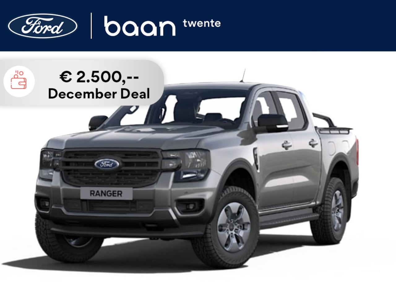 Ford Ranger - XLT 4X4 2.3 PHEV 281 PK | Verwacht 5-2025 | 5 zitplaatsen | 3.500KG trekhaak | 8m Laadkabe - AutoWereld.nl