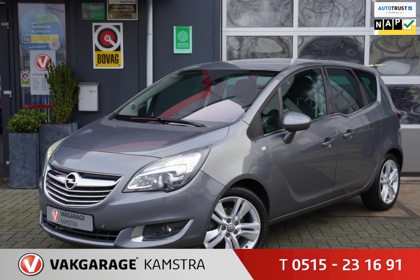 Opel Meriva - 1.4 Turbo Blitz NAP Clima/Cruise/Navi/Winterpak. - AutoWereld.nl