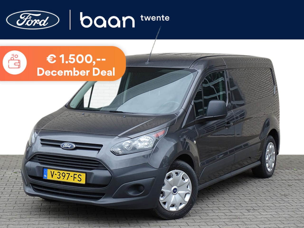 Ford Transit Connect - L2 1.5 TDCI 100pk Economy Edition | airco | bluetooth | metallic | dealer onderhouden - AutoWereld.nl