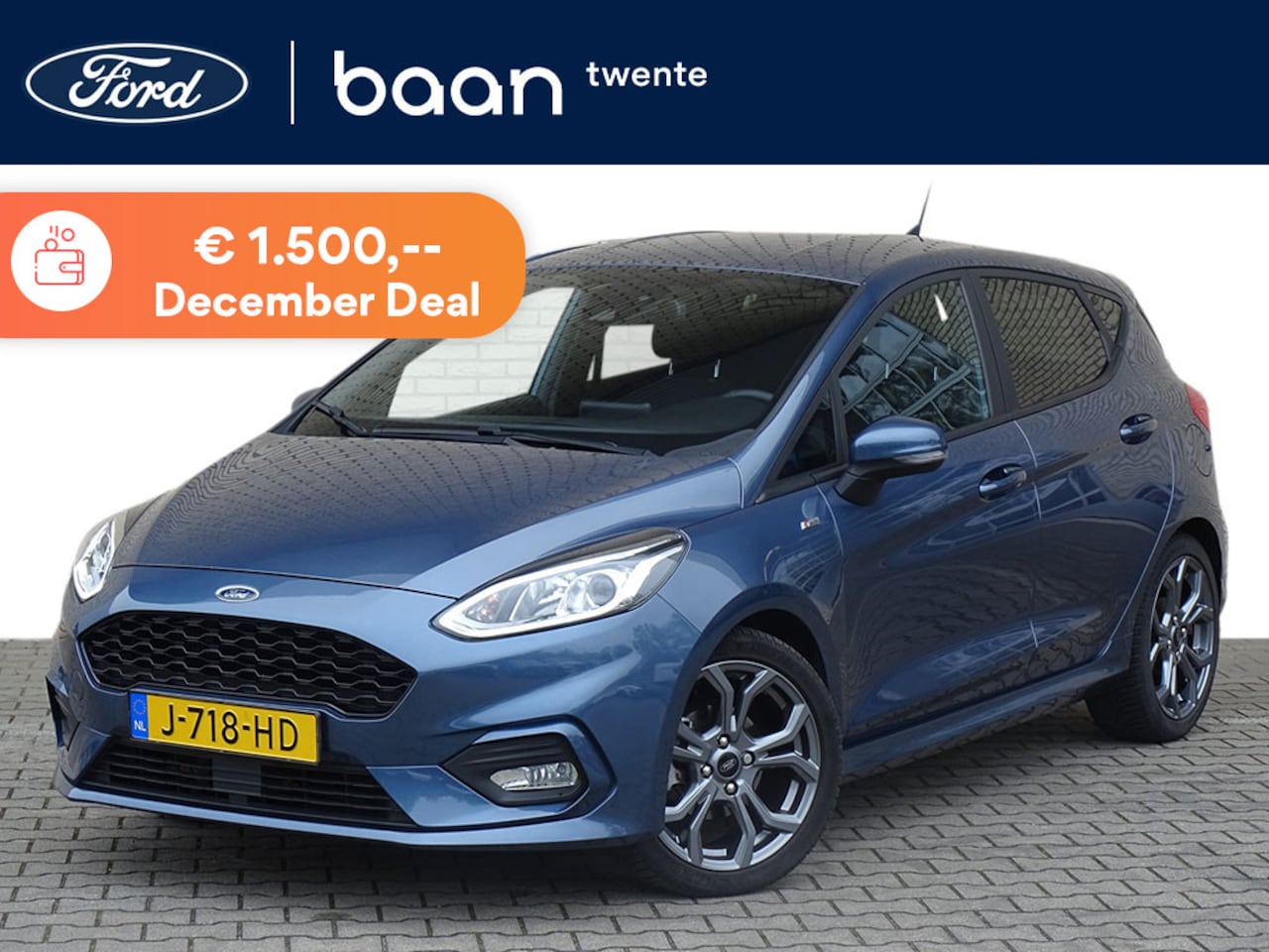 Ford Fiesta - 1.0 Turbo 95pk ST-Line | Navi | Automatische airco | 17 inch | Privacy glass | All weather - AutoWereld.nl