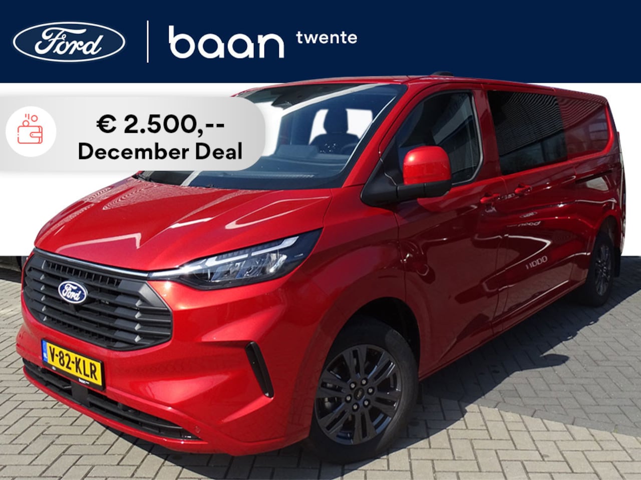 Ford Transit Custom - 320 2.0 TDCI 136 PK L2H1 Limited Automaat | Dubbele Cabine Snoeks | 5 persoons | AGR Stoel - AutoWereld.nl