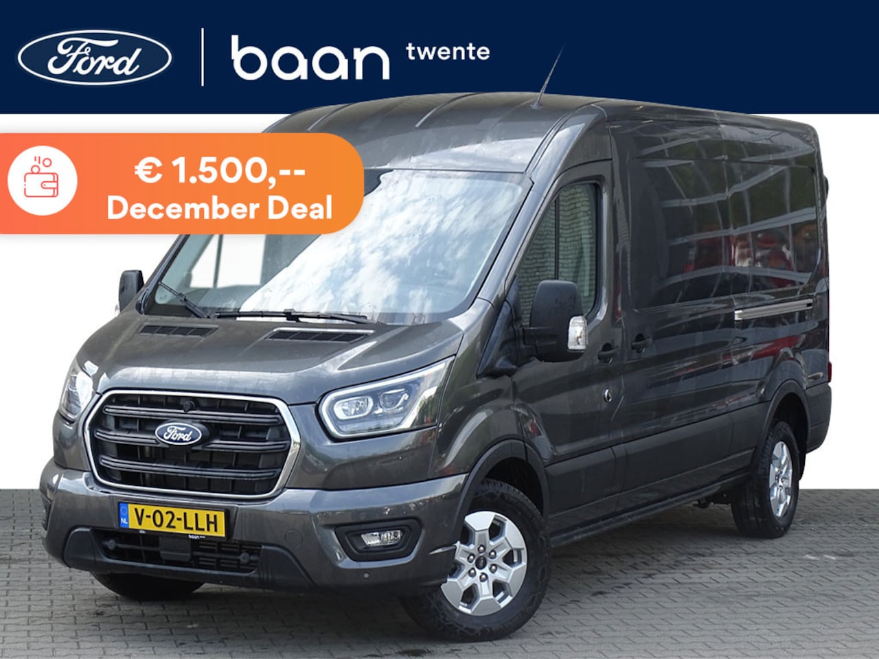Ford Transit - 350 L3H2 2.0 TDCI 165pk Limited | Full Options | Dubbele Schuifdeur | Bijrijdersbank | 360 - AutoWereld.nl