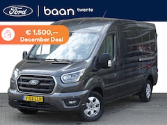 Ford Transit - 350 L3H2 2.0 TDCI 165pk Limited | Full Options | Dubbele Schuifdeur | Bijrijdersbank | 360