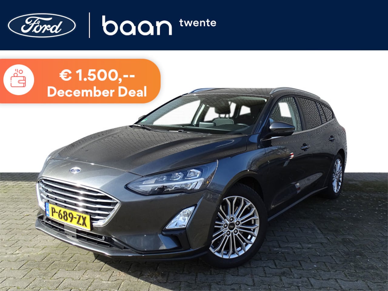 Ford Focus Wagon - Titanium X Business 1.0 Turbo 125pk Mild Hybride | Blis | Winter Pack | Adaptieve Cruise. - AutoWereld.nl