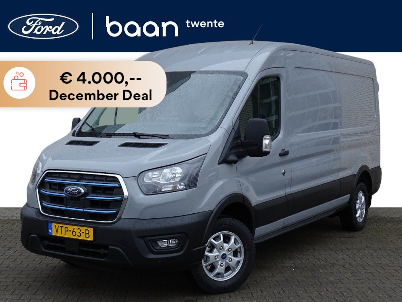 Ford E-Transit - 350 L3H2 68 kWh - 184pk | blis | adaptieve cruise | camera 360 graden | bijrijdersstoel | - AutoWereld.nl