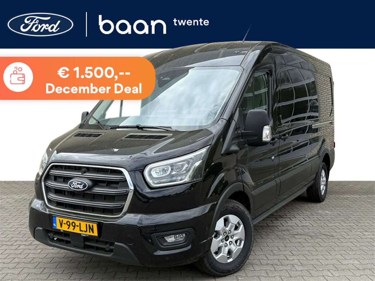 Ford Transit - 350 L3H2 2.0 TDCI 165pk Limited Automaat Full Options | Dubbele Schuifdeur | Bijrijdersban - AutoWereld.nl