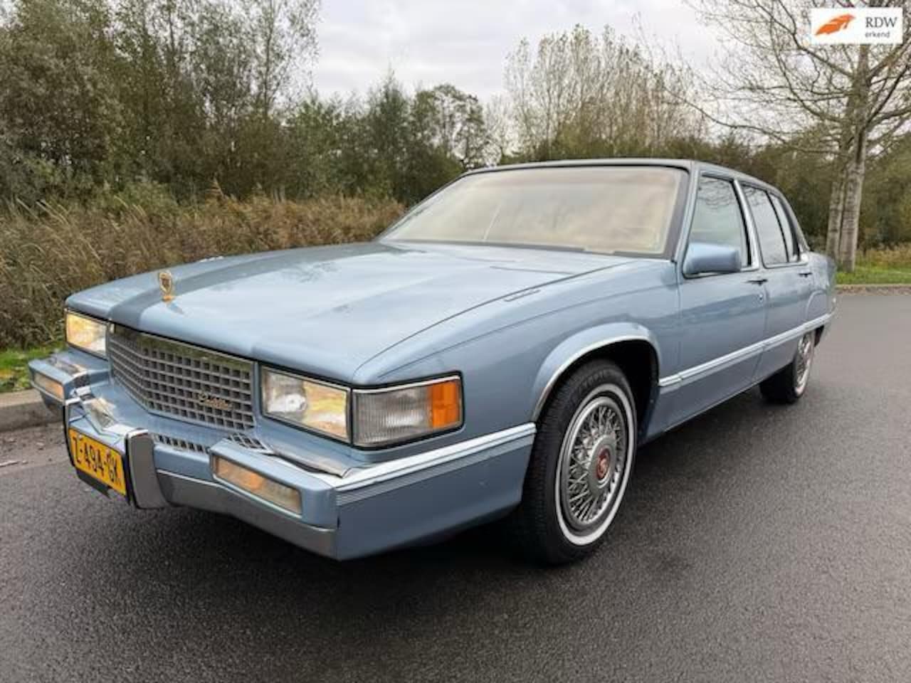 Cadillac Fleetwood Brougham - 4.5 V8 Aut, Leder, Schuifdak, 27.000 mile - AutoWereld.nl
