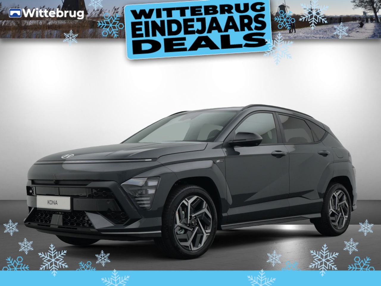 Hyundai Kona - 1.6 GDI HEV N Line Full Hybride Automaat met Navigatie, Adaptive Cruise Control en Sport u - AutoWereld.nl