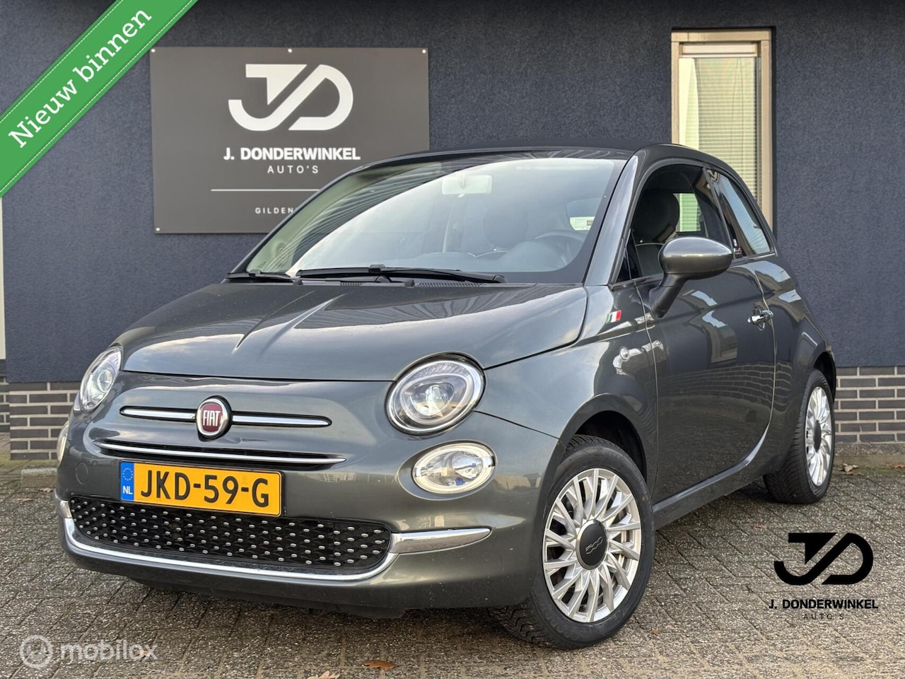 Fiat 500 - 1.2 Cabriolet AIRCO nieuwe banden / nieuwe APK - AutoWereld.nl