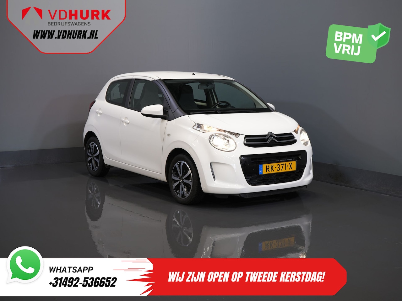 Citroën C1 - 1.0 e-VTi Shine ZEER NETTE NL Auto/ Weinig Km/ Navi/ Cruise/ LMV/ Airco - AutoWereld.nl