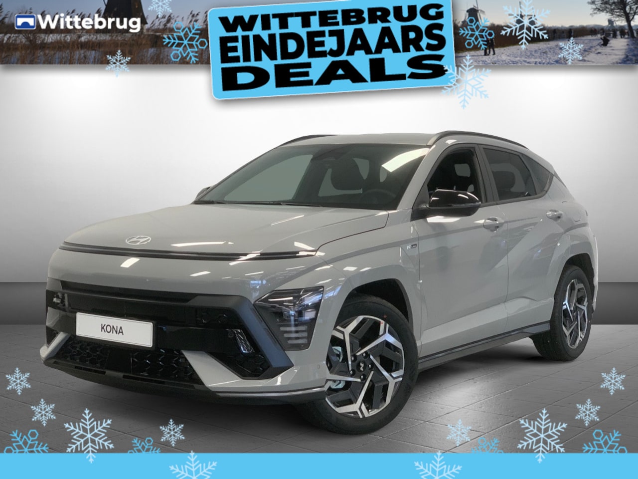 Hyundai Kona - 1.6 GDI HEV N Line Sky Full Hybride Automaat met Panoramadak, Navigatie, Camera en Lichtme - AutoWereld.nl