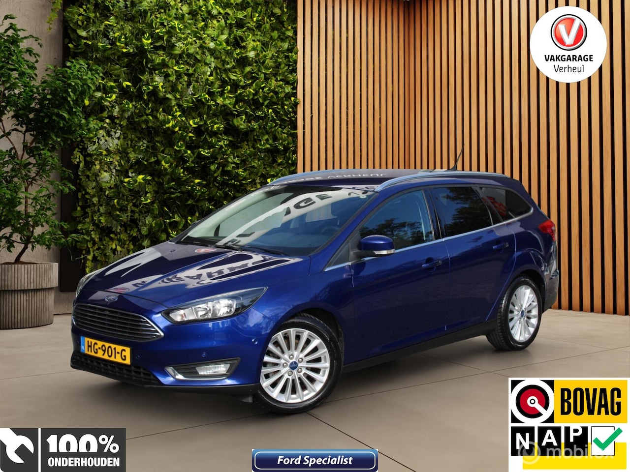 Ford Focus Wagon - 1.0 Titanium Edition|Trekhaak|Boekjes|Nap - AutoWereld.nl