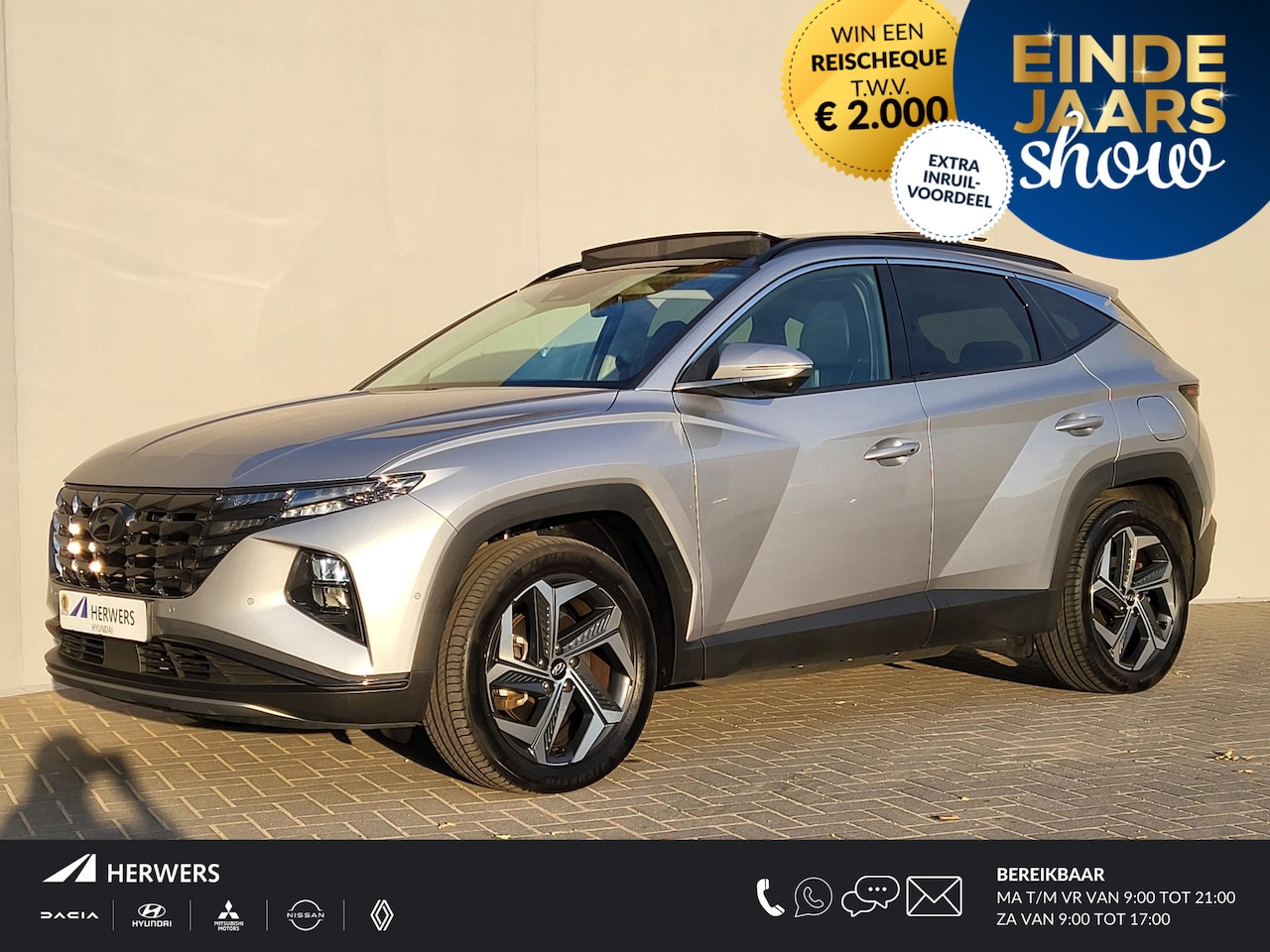 Hyundai Tucson - 1.6 T-GDI PHEV Premium Sky 4WD Automaat / Dealer onderhouden / Trekgewicht 1.350 kg / Pano - AutoWereld.nl