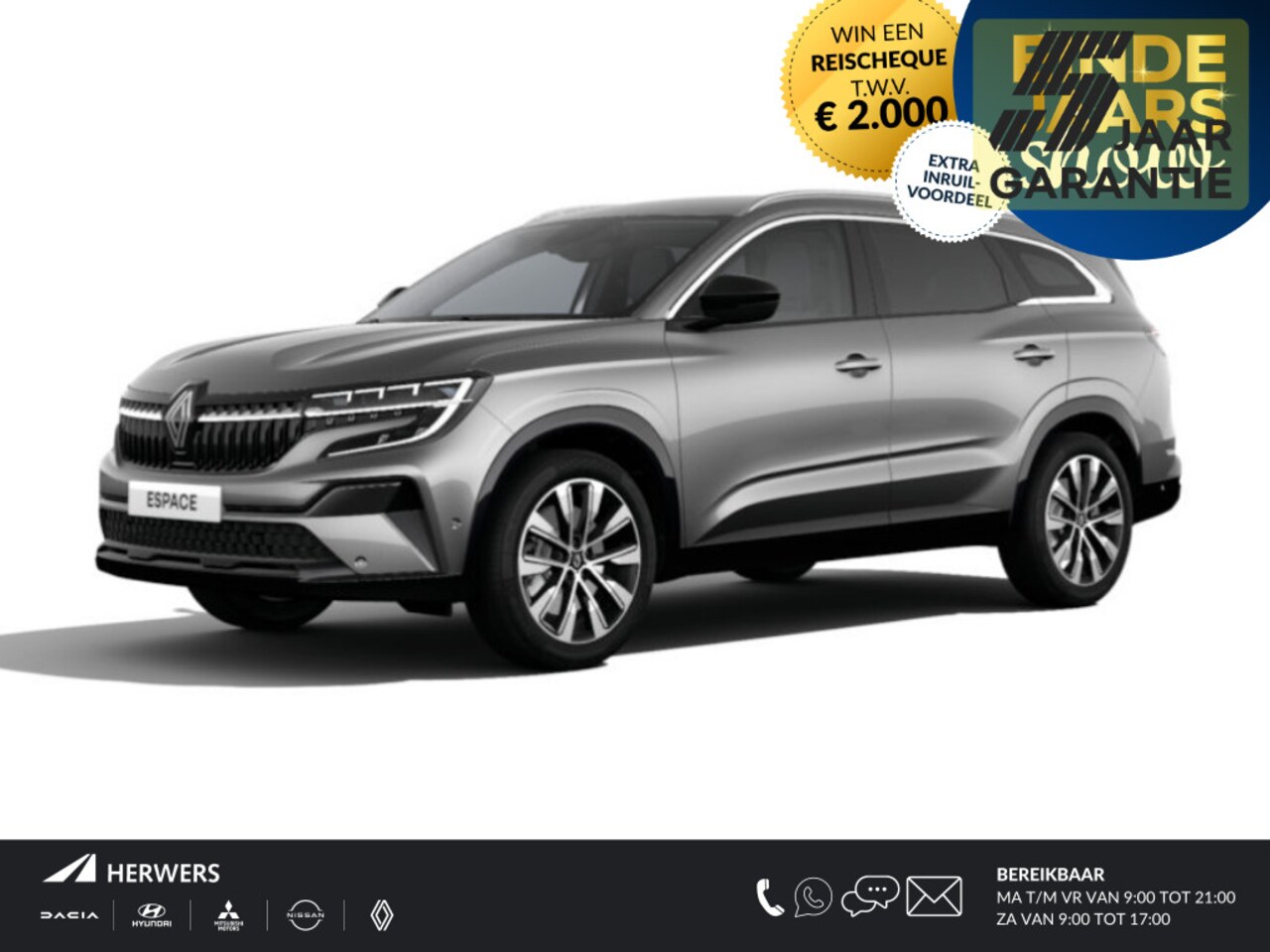Renault Espace - E-Tech Hybrid 200PK techno 5p. - AutoWereld.nl