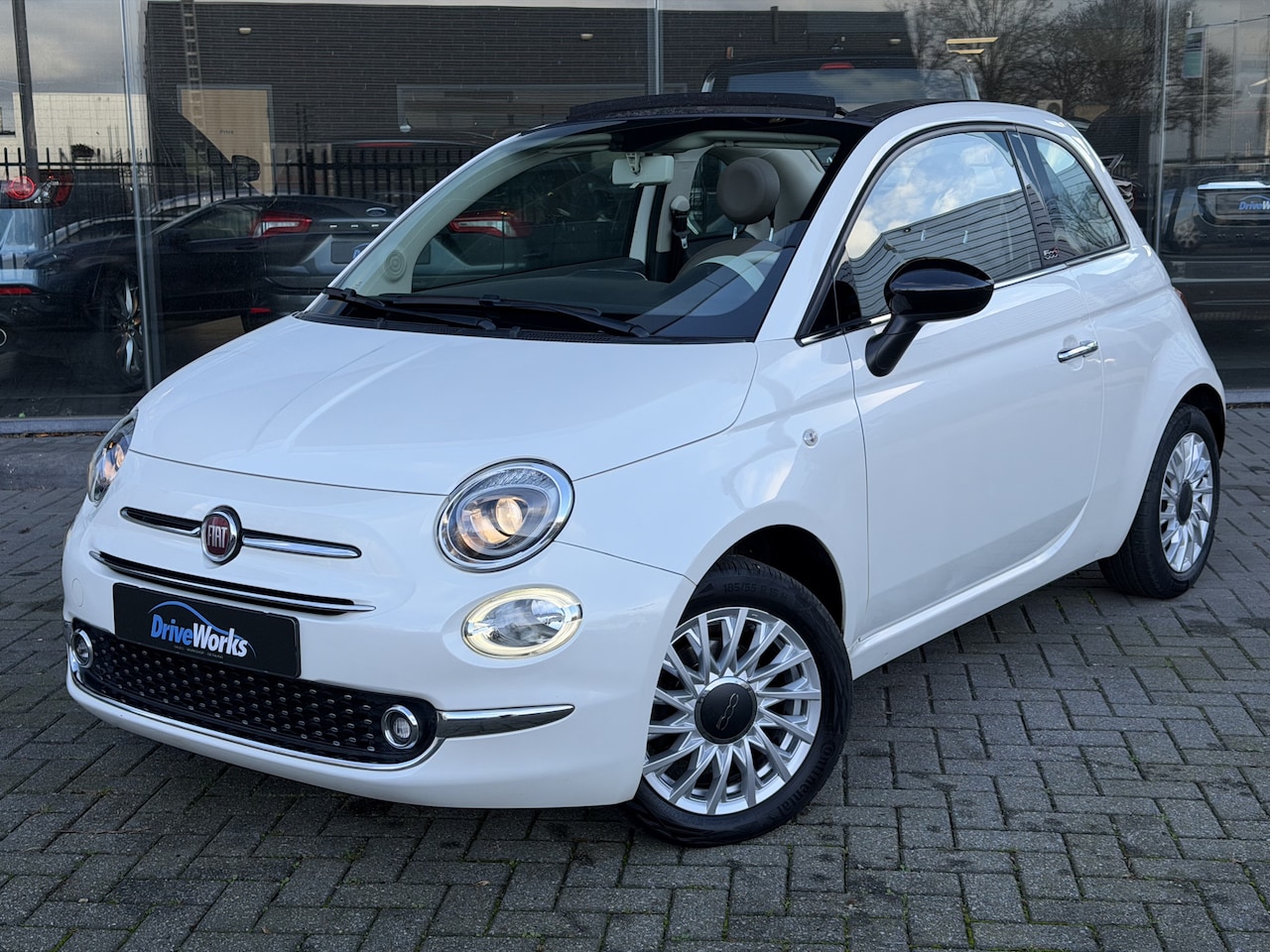 Fiat 500 C - 1.2 Lounge | Parelmoer | Cappuccino Leer | | Interesse, Proefrit? Bel of app met: 06-24 28 - AutoWereld.nl