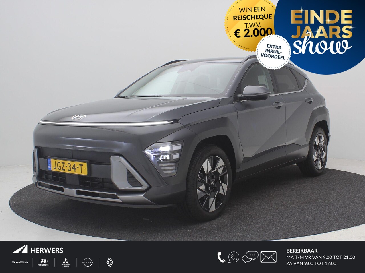 Hyundai Kona - 1.6 GDI HEV Comfort Smart / € 3000,- Voordeel Op Nieuwprijs / Rijklaarprijs / Direct Lever - AutoWereld.nl