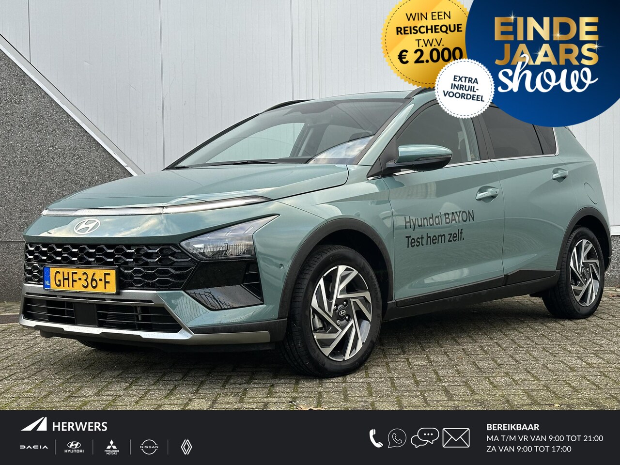 Hyundai Bayon - 1.0 T-GDI Premium Sky / AUTOMAAT / Schuif kanteldak / Adaptieve cruise control / Stoel stu - AutoWereld.nl