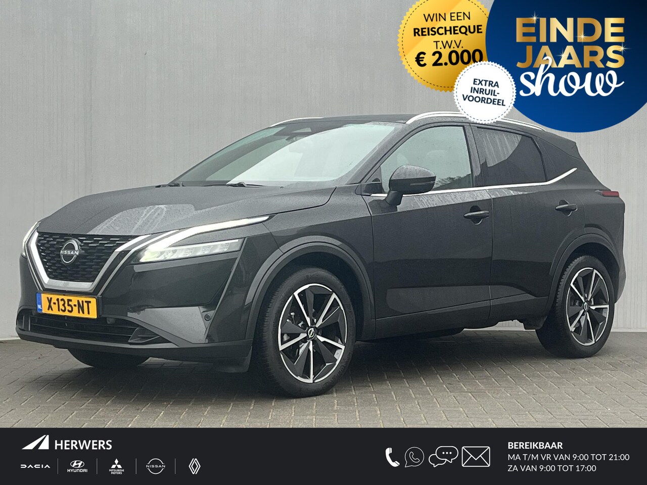 Nissan Qashqai - 1.3 MHEV Xtronic Tekna / Vaste Trekhaak 13-polig (Trekgewicht 1.800kg) / All Seasonbanden - AutoWereld.nl
