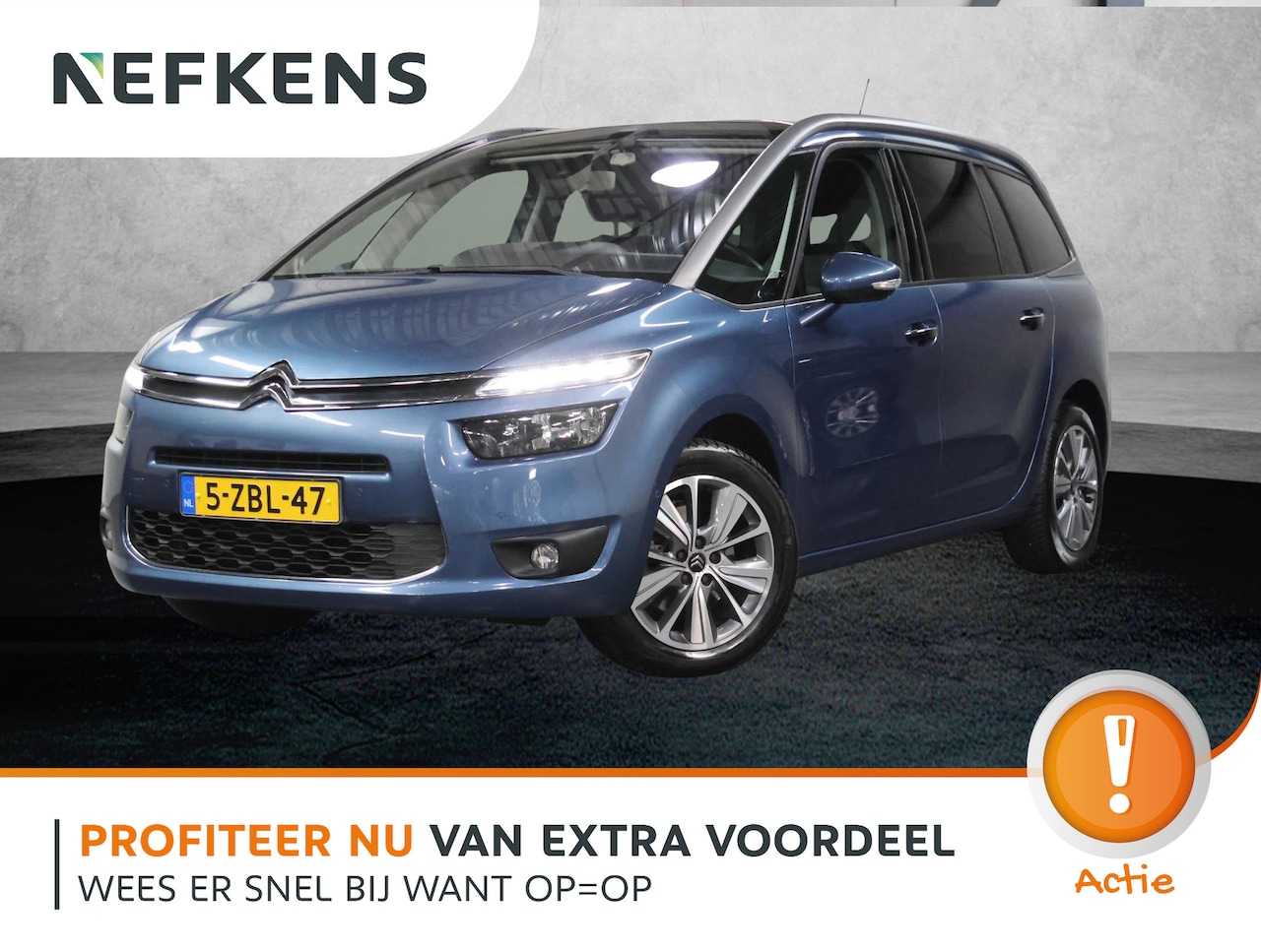 Citroën Grand C4 Picasso - 1.6 e-THP 165PK Intensive | Trekhaak | Camera | 7 persoons | Armsteun | Cruise Control | C - AutoWereld.nl