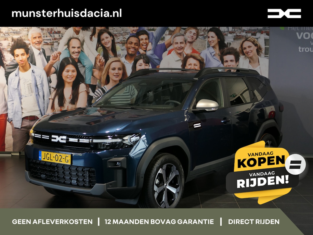 Dacia Bigster - 1.8 Hybrid 155 Journey *NIEUW* *Incl. Pack Winter & Assist!* - Dodehoek, sensor v+a, 360 c - AutoWereld.nl