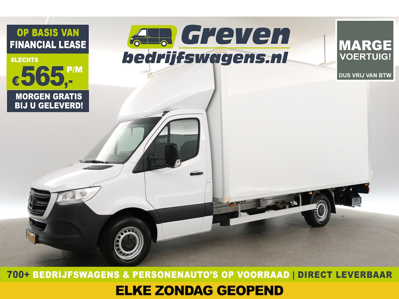Mercedes-Benz Sprinter - 2.2 CDI | MARGE | Bakwagen | Laadklep | Zijdeur | Camera | Airco | Cruise | Navi - AutoWereld.nl