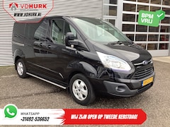 Ford Transit Custom - 2.2 TDCI 155 pk Limited DC Dubbel Cabine 2xSchuifdeur/ Elek. Stoel/ Leder/ Stoelverw./ Sid