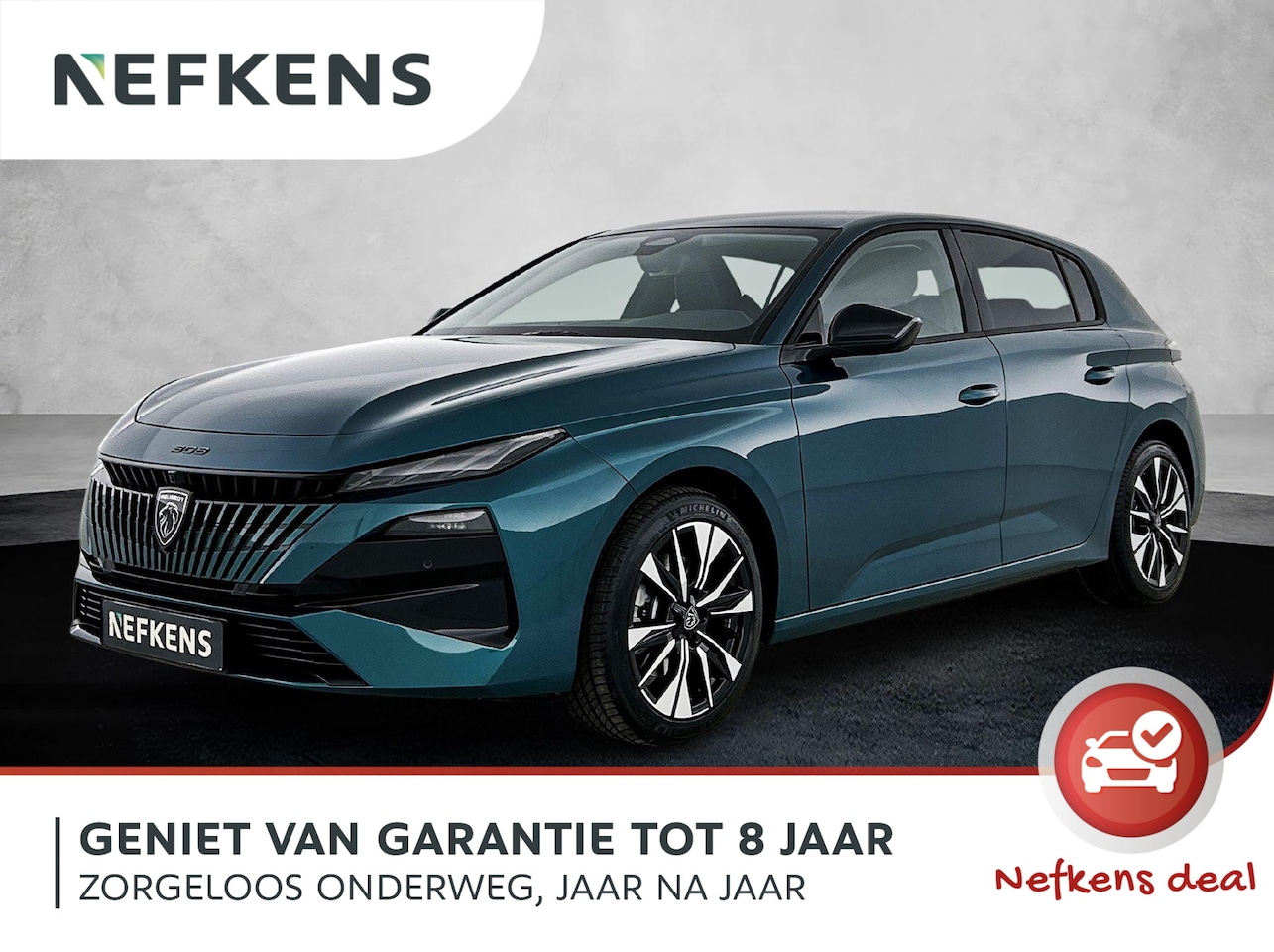 Peugeot 308 - 1.2 Hybrid 145pk e-DCS6 Allure | Navigatie | 360 graden camera systeem | Adaptieve cruise - AutoWereld.nl