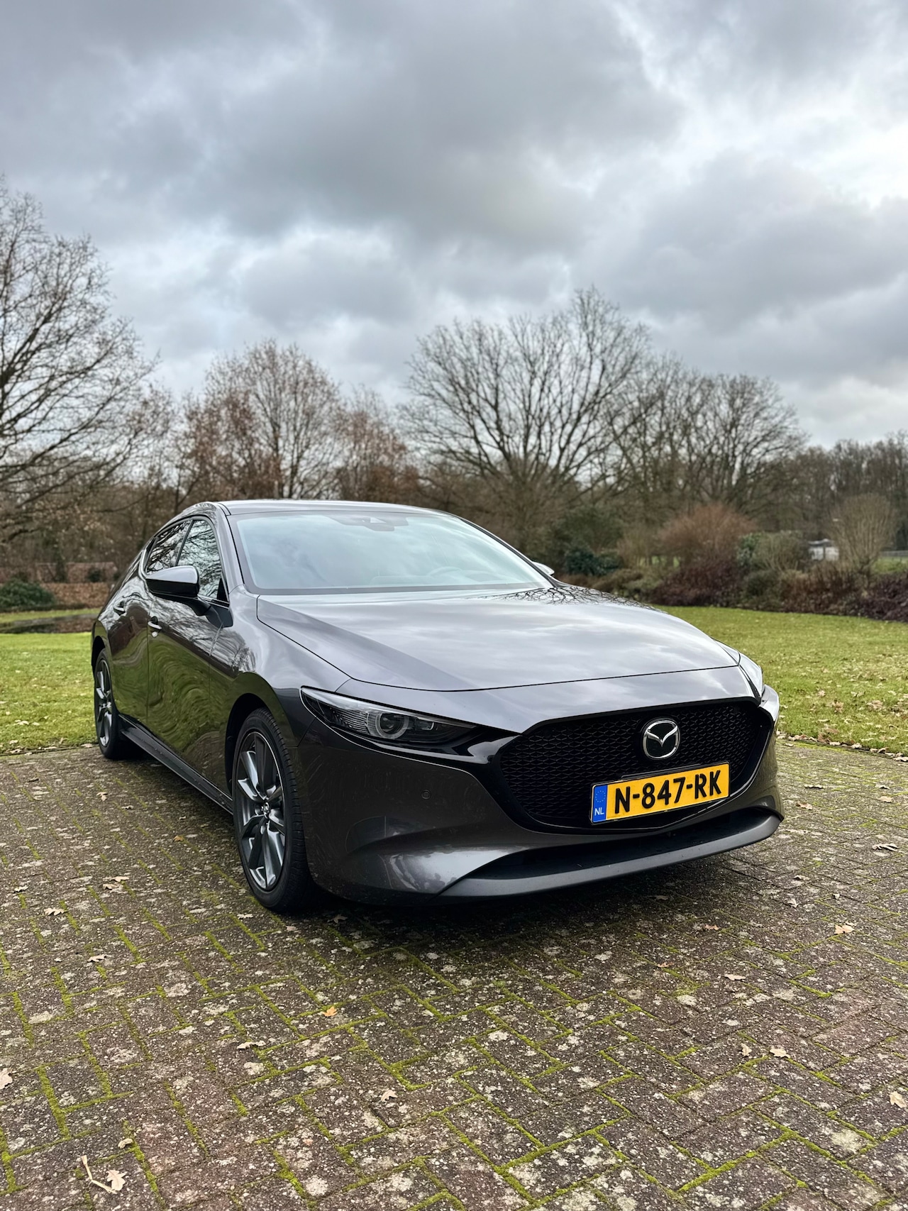 Mazda 3 - 2.0 E-SkyActiv-G 122 Comfort Machine grey - AutoWereld.nl