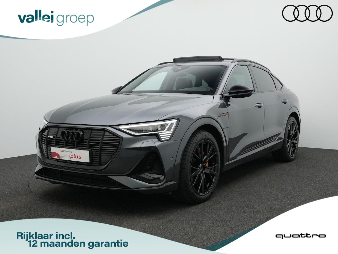 Audi e-tron Sportback - 55 quattro S-Line 95 kWh 408 pk | Panoramadak | Valcona leder | Geheugenstoel | 360 camera - AutoWereld.nl
