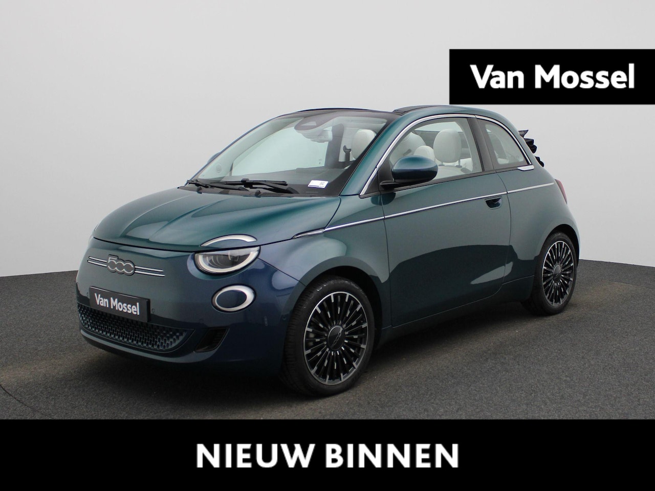 Fiat 500 C - 500e 42 kWh La Prima AUTOMAAT | LEDER | ADAPTIEVE CRUISE | CAMERA | NAVIGATIE | WINTERPAKK - AutoWereld.nl