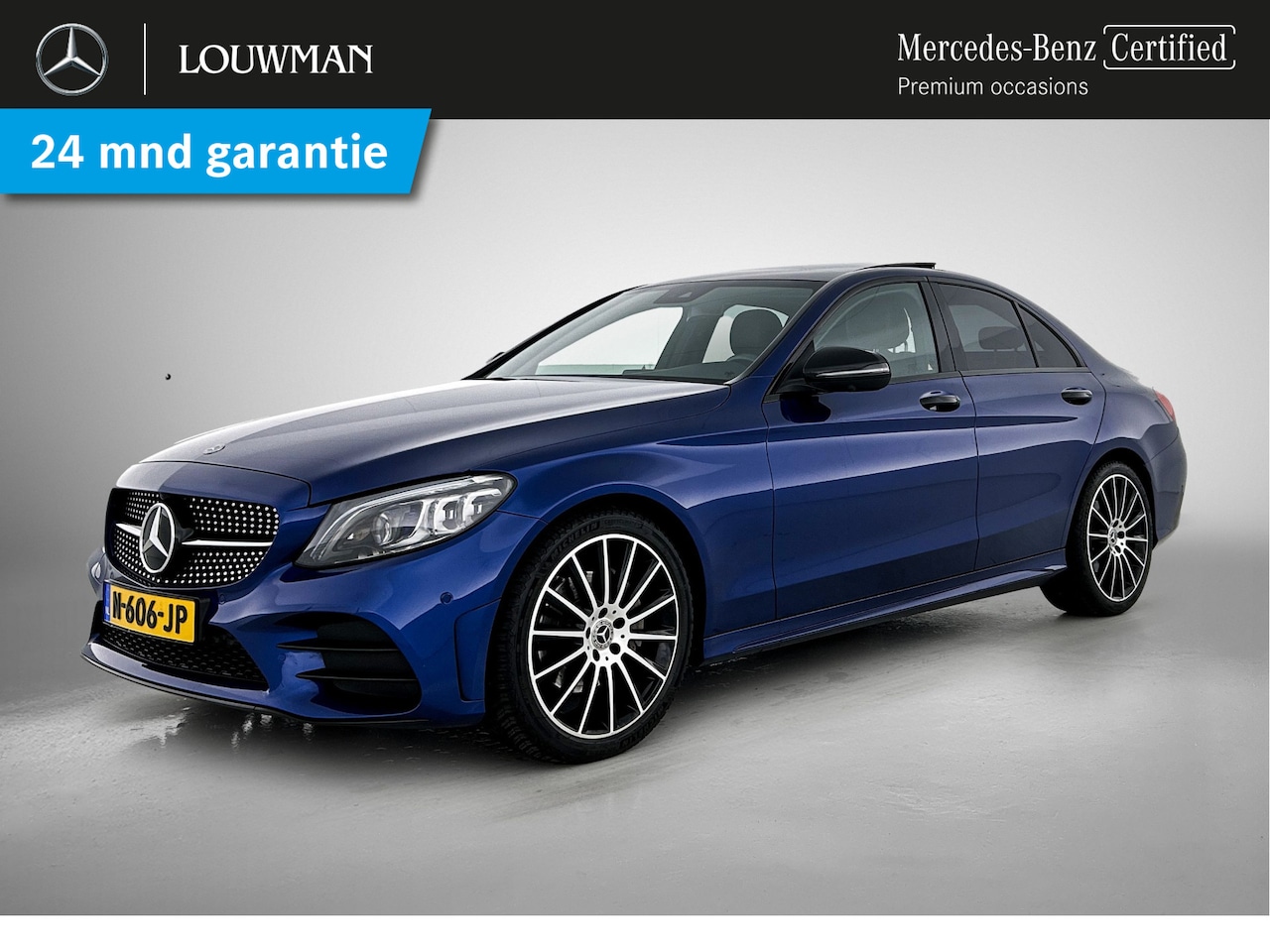 Mercedes-Benz C-klasse - 180 AMG Nightpakket | Panoramadak | Burmester® | 360° Camera | Alarm | Sfeerverlichting | - AutoWereld.nl