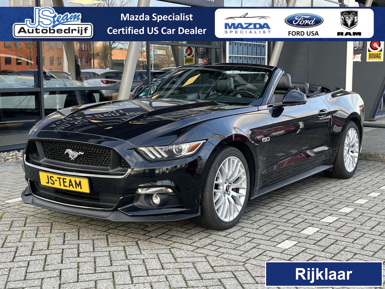 Ford Mustang Convertible - USA 5.0 V8 GT 422PK Automaat Custom Pack Brembo - AutoWereld.nl