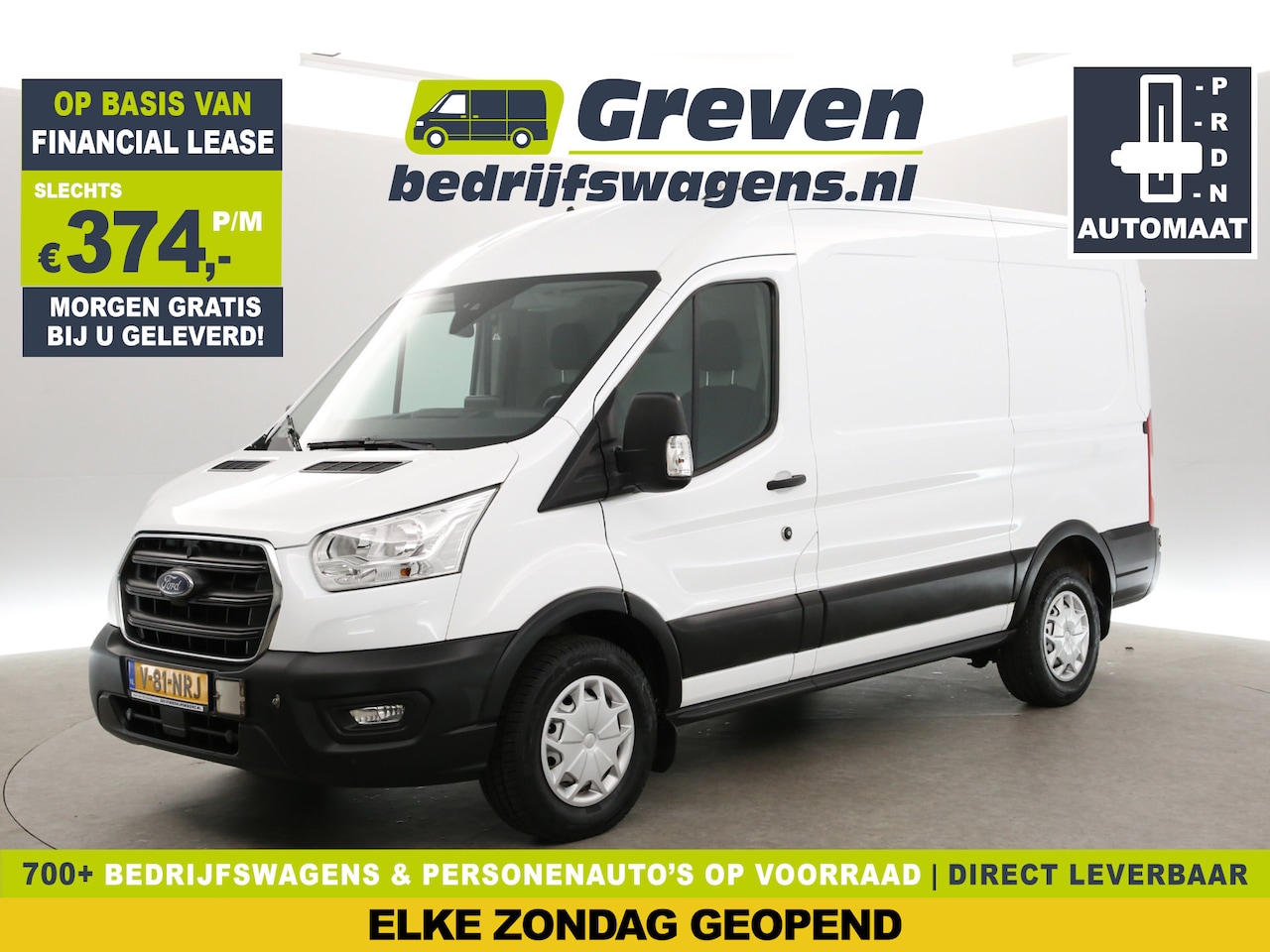 Ford Transit - 350 2.0 TDCI L2H2 | Aut. | Airco | Camera | Adap. Cruise | Carplay | Navi | Stoelverw. - AutoWereld.nl