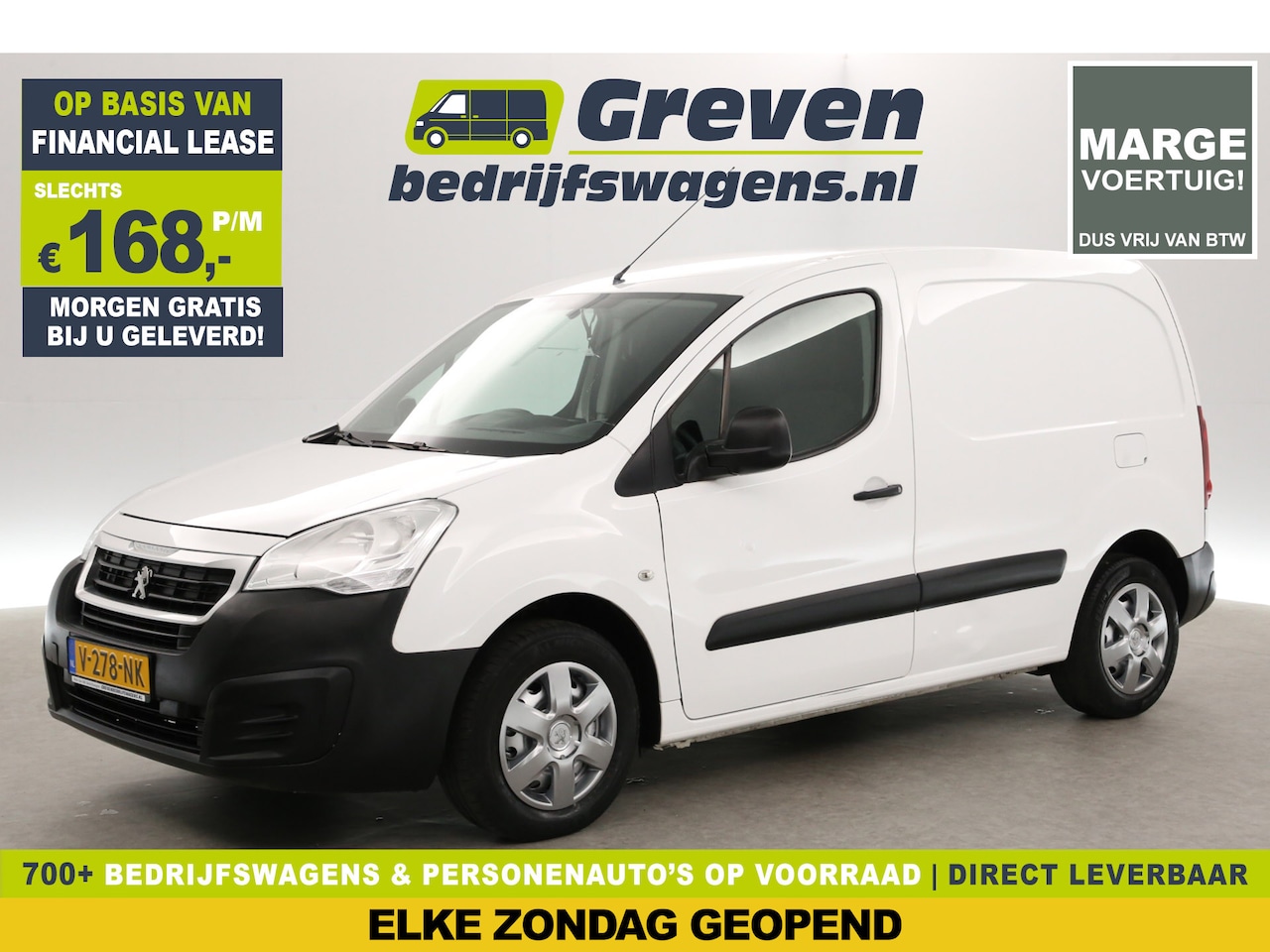 Peugeot Partner - 120 1.6 BlueHDi | MARGE | Airco | Elektrpakket - AutoWereld.nl